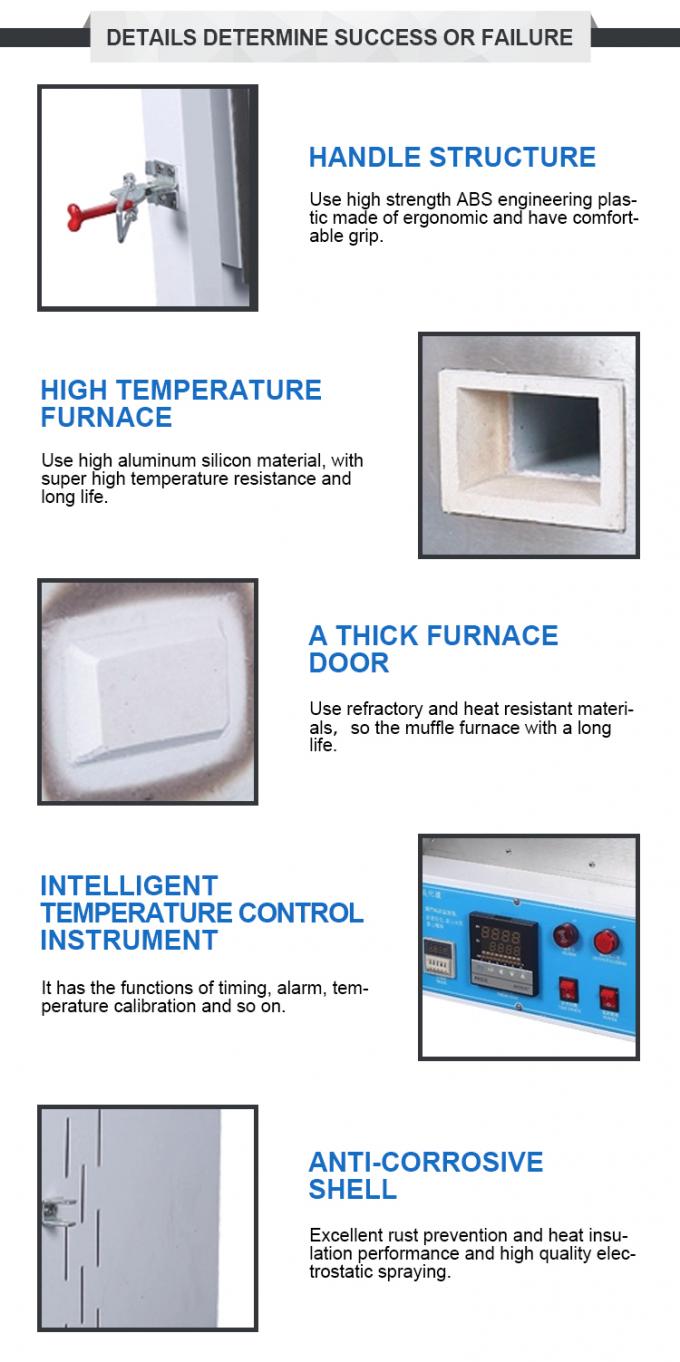 Liyi 1200c Muffle Małe obr&oacute;bki cieplnej Piekarnik elektryczny Kolor niebieski lub czarny 1
